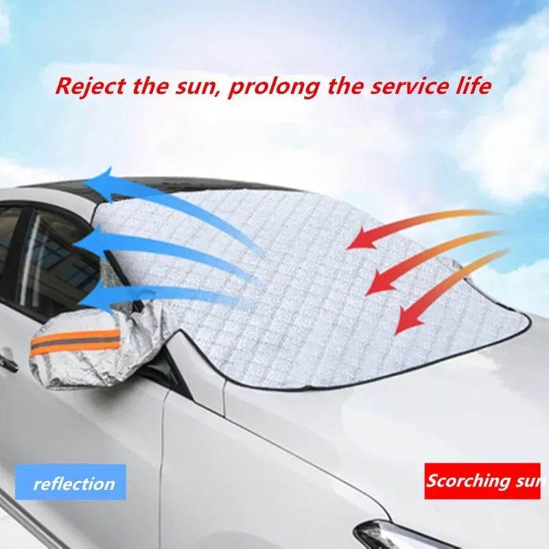 Car Windshield Cover Front Windscreen Cover Sun Shade Snow Protector Ice Blocked Front Window Protector Exterior Car Accessories - MarvelouStoree