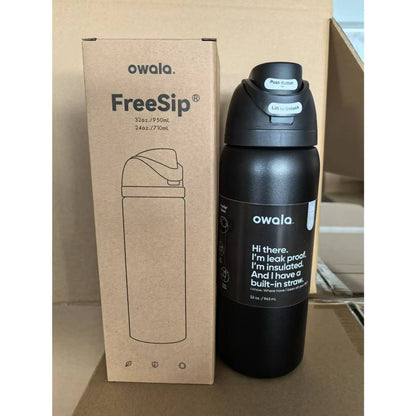 Owala Cup Vacuum Flasks & Thermoses Water Bottle Drinkware Thermo Tumbler Stainless Steel Thermal Mug Original Cold Hot Coffee