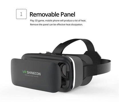 VR Shinecon 10.0 Helmet 3D Glasses Virtual Reality Casque For Smartphone Smart Phone Goggles Headset Viar Video Game Binoculars - MarvelouStoree