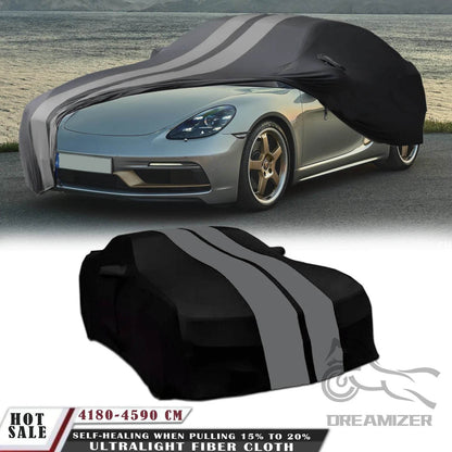 Universal Car Covers Stretch Cloth Special Car Clothing Auto Cover Indoor Dust Sun Protection Exterior Accessories For Porsche - MarvelouStoree