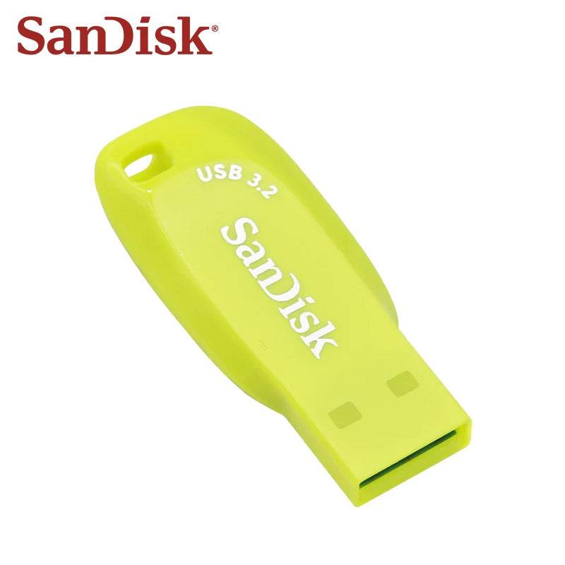 SanDisk USB 3.2 Flash Drive 128GB 64GB 32GB Up to 100Mb/s Pen Drive Original storage Memory Stick for Computer U disk pendrive - MarvelouStoree