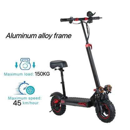 E-Scooter J11MAX Foldable Waterproof Adult Electric Scooter 11Inches Explosion-Proof Tire 48V 1200W 18Ah Configuration Smart