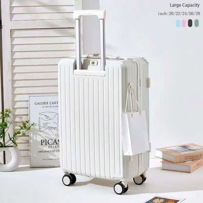 Aluminum Frame Travel Suitcase Luggage Carrier 20 24 28 Inch Trolley Case Luggage Carry-On Cabin Suitcases travel