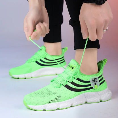 Men Casual Sport Shoes Breathable Lightweight Sneakers Outdoor Mesh Black Running Shoes Athletic Jogging Tennis Walking Shoes