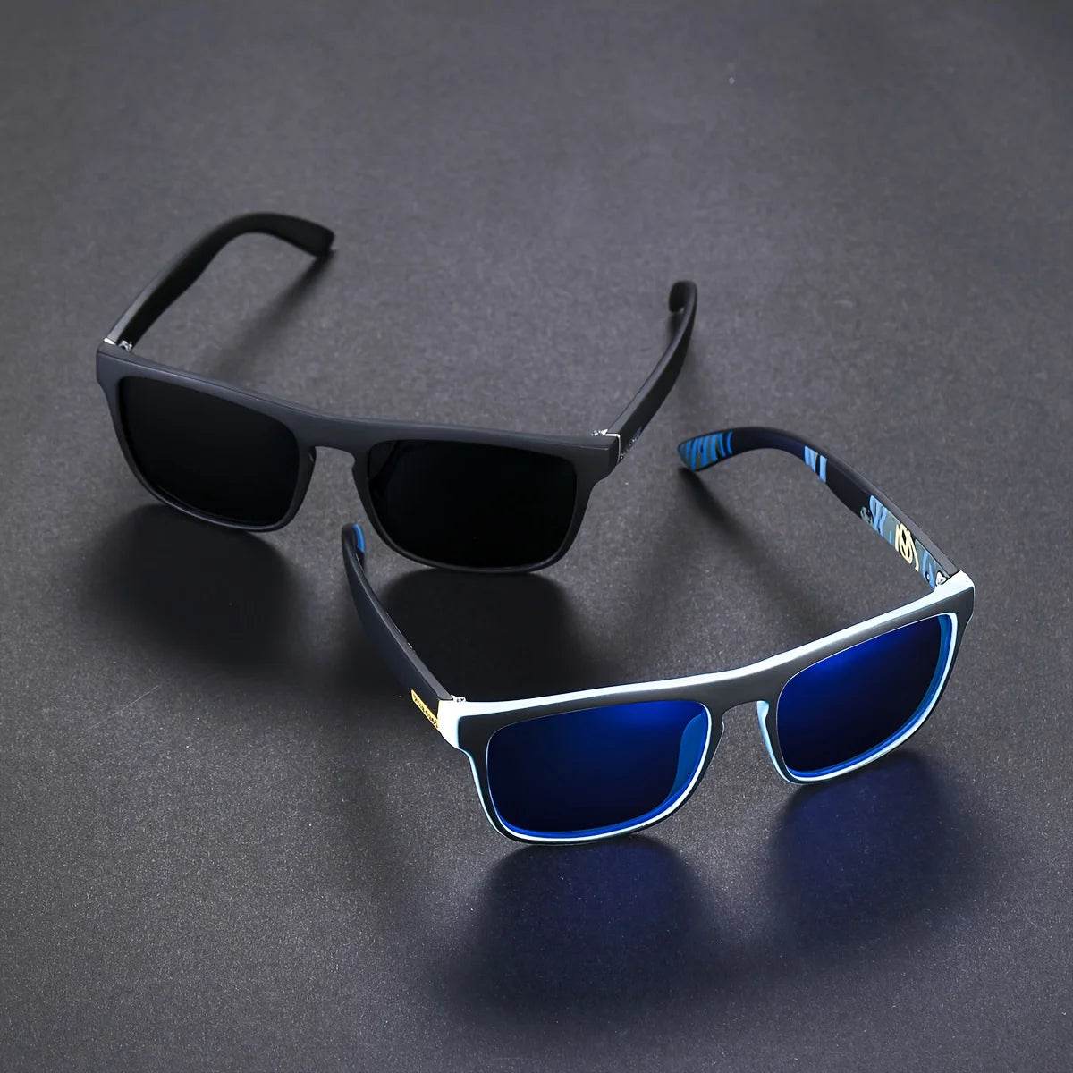 2pcs Square Polarized Sunglasses Anti Glare Sun Shades For Summer Party Vacation Travel Driving Fishing - MarvelouStoree