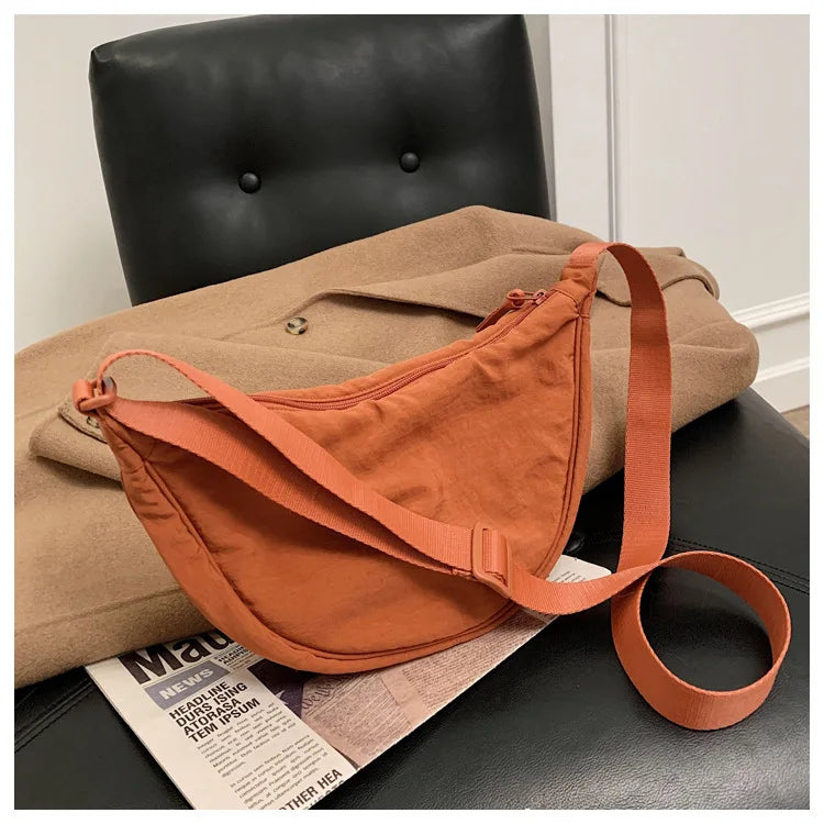 Casual Nylon Hobos Crossbody Bag for Women Designer Shoulder Bags Large Capacity Tote Lady Travel Shopper Bag Female Purses 2024