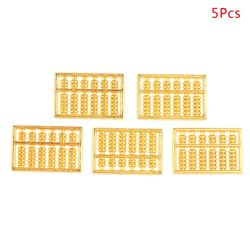 3/5/12pcs Feng Shui Auspicious Lucky Money Mascot Plastic/crystal Crafts Gold Ingot Decoration Crafts