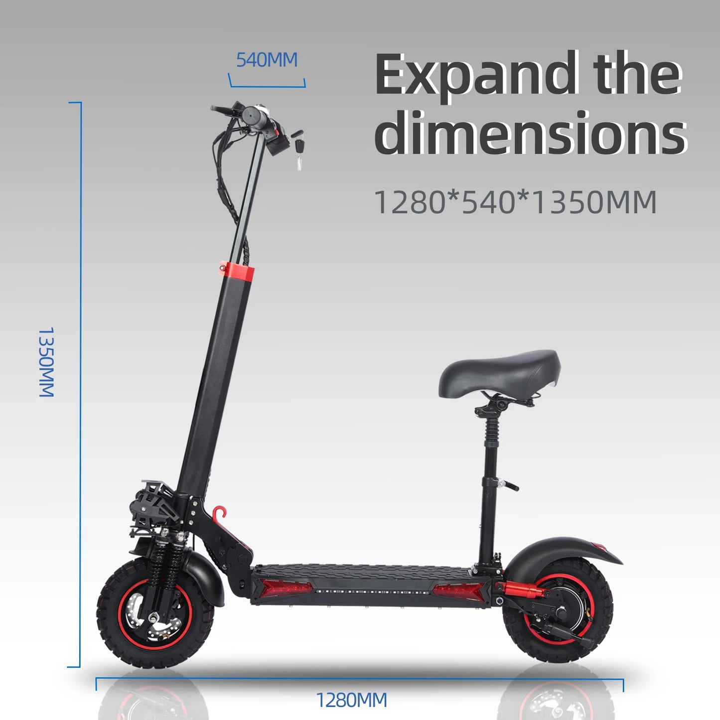 E-Scooter J11MAX Foldable Waterproof Adult Electric Scooter 11Inches Explosion-Proof Tire 48V 1200W 18Ah Configuration Smart