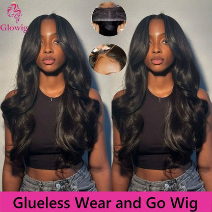 Glueless 6x4 Ready To Go Wigs Body Wave Easy Go Pre Cut Pre Plucked Glueless Wig Ready to Wear 4x6 Closure Human Hair Wigs