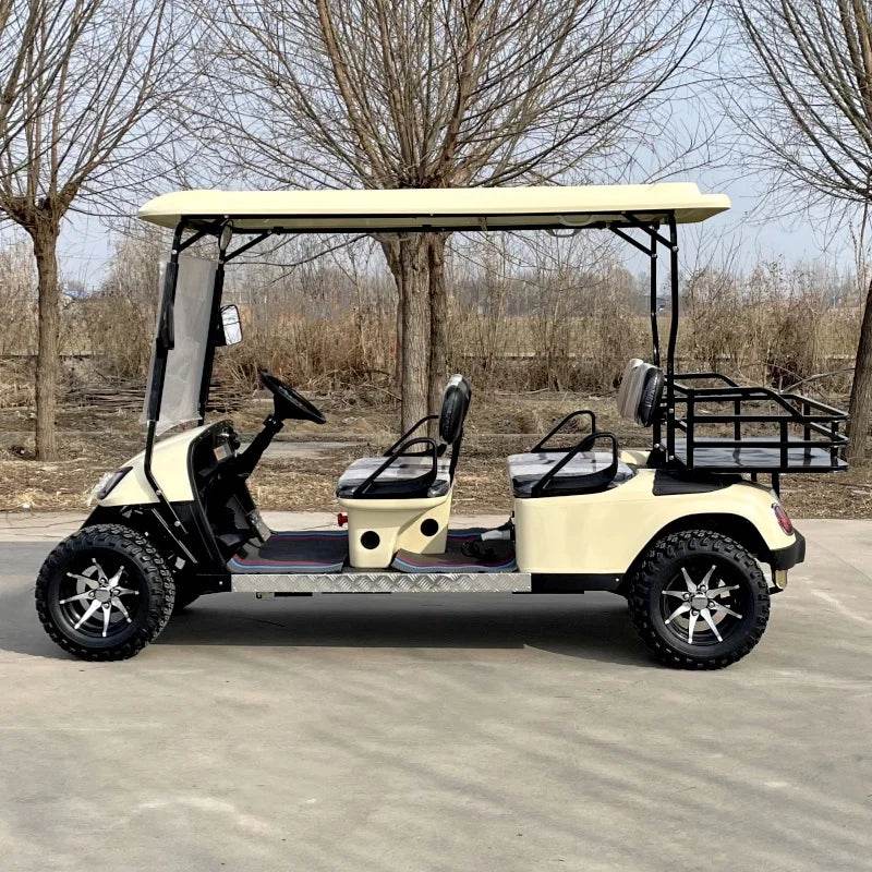 Newly Designed Fuel Golf Cart With Cargo Tank, 4-Seater, Four-Wheel Front And Rear Independent Suspension, 350cc Gasoline Engine - MarvelouStoree