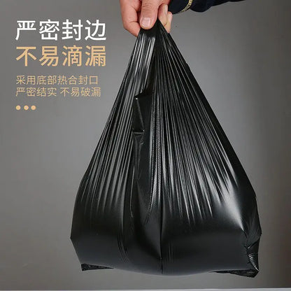 100pcs Mini Plastic Disposable Trash Bags Kitchen Cleaning Storage Garbage Pouch Household Portable Rubbish Bag Desktop Office