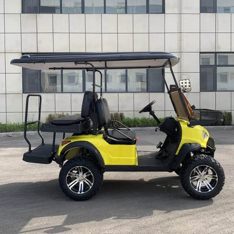 2024 New 4000W/5000W New Energy Golf Car 60V/72V Lithium Battery 4 Wheel 6 Seat Sightseeing Electric Golf Cart - MarvelouStoree