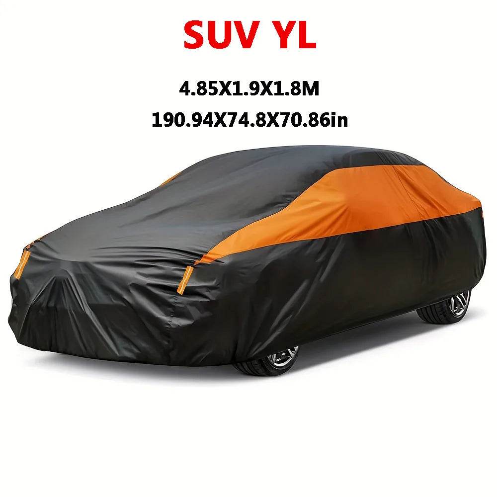 Car Covers Outdoor Waterproof Sun Rain Snow Protection UV Auto Cover Universal SUV/Sedan 190T Car Protective Full Covers - MarvelouStoree