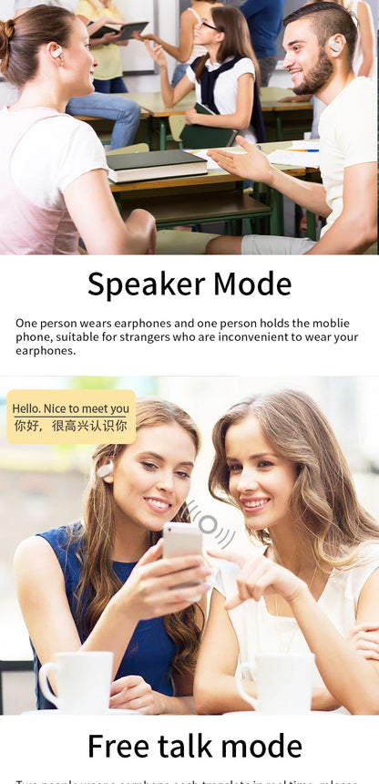 Language Translation Earbuds Online Support 144 Languages and Accents Translate Music and Calls 3in1 Wireless Translation Device