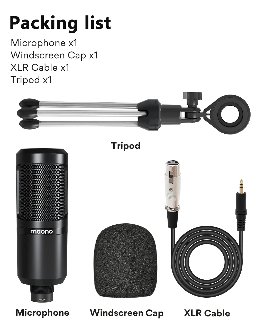 Microphone Podcast Microphone 3.5mm Mic for Computer,Laptop,Phone,Sound Card,YouTube,Gaming,Recording