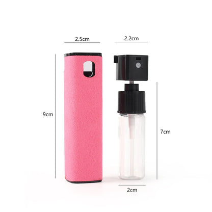 2-in-1 Mobile Phone Screen Spray Bottle Computer Screen Cleaner with Microfiber Cloth Set Cleaning Tools Car Cleaning Supplies