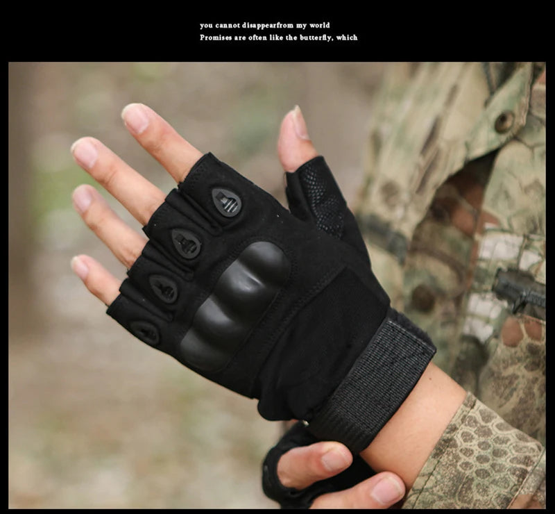 Half Finger Tactical Gloves Outdoor Men's Military Gloves Hiking Motorcycle Cycling Sports Glove Shooting Hunting Gloves