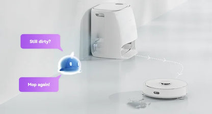 Freo Robot Vacuum and Mop Comb, Washing & Drying, Dirt Sense Ultra Clean, Auto Add Cleaner, LCD Display, Smart Swing, Arc