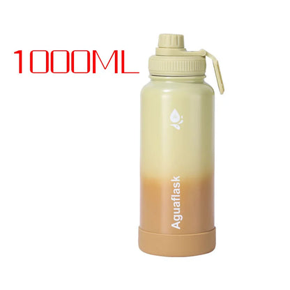 32OZ Large Capacity Thermo Bottle 1000ML Stainless Steel Thermal Thermo Water Portable Vacuum Mug Thermos Insulated Cup Tumbler