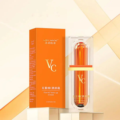 Vitamin C Face Cream Whitening Five VC Tone Up Cream Moisturizer Anti Aging Pimple Wrinkle Spots Remover Brightening Skin Care