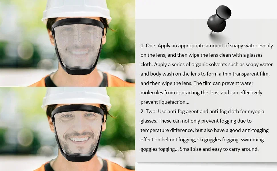 Protection Mask Splashproof Transparent Facial Protector Face FaceMask Protective Outdoor Safety Mask Head Cover Work Protection