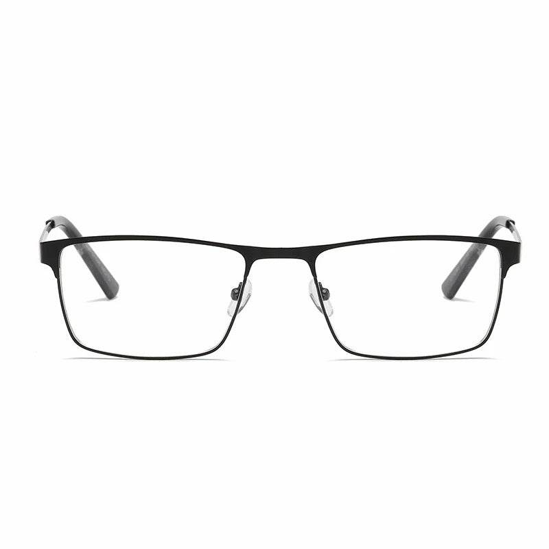 Ahora Men Square Metal Large Frame Reading Presbyopia Glasses Reader +1.25 1.5 1.75 2.0 2.25 2.5 2.75 3.0 3.5 4 4.5 5.0 5.5 6.0 - MarvelouStoree