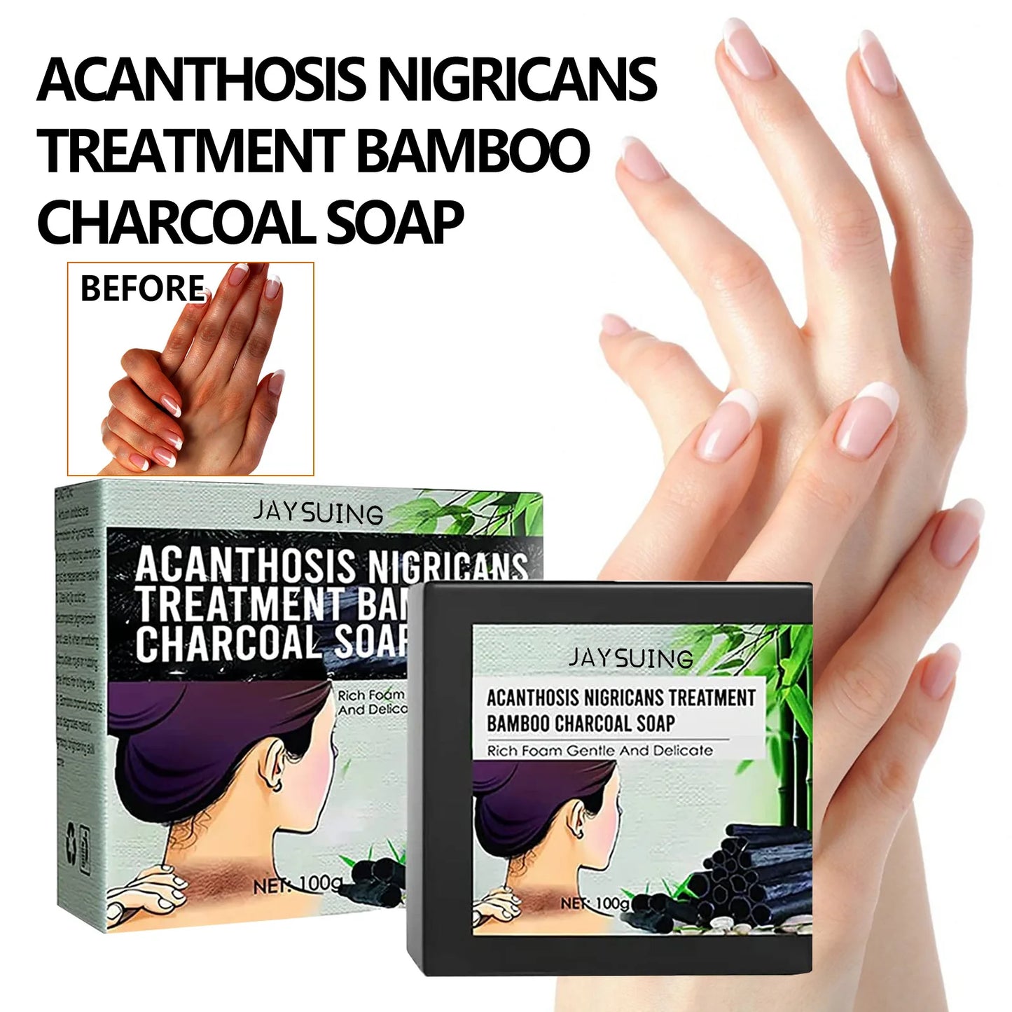 Underarm Whitening Soap Deep Cleaning Armpit Knee joint Repair Skin Dull underarm Inner Thigh remove melanin Dark Spot body care