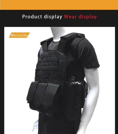 6094 Military Combat Army Wargame VestNylon Pouch Molle Gear Tactical Vest Body Armor Hunting Plate Carrier Airsoft Accessorie