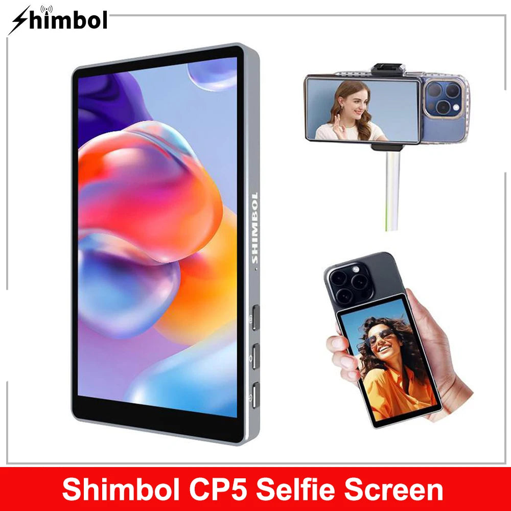 SHIMBOL CP5 Monitor Screen Phone Rear Camera for Selfie Vlog Live Stream TikTok Compatible with iPhone Android,VS Kingma PH01