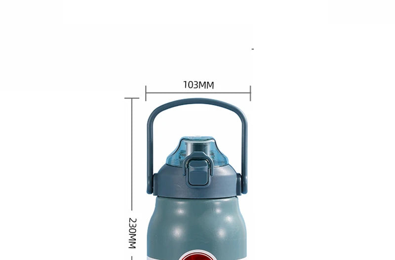 1.2L Large Capacity Thermal Thermo Water Bottle Stainless Steel Thermo Bottle Portable Vacuum Mug Thermos Insulated Cup Tumbler