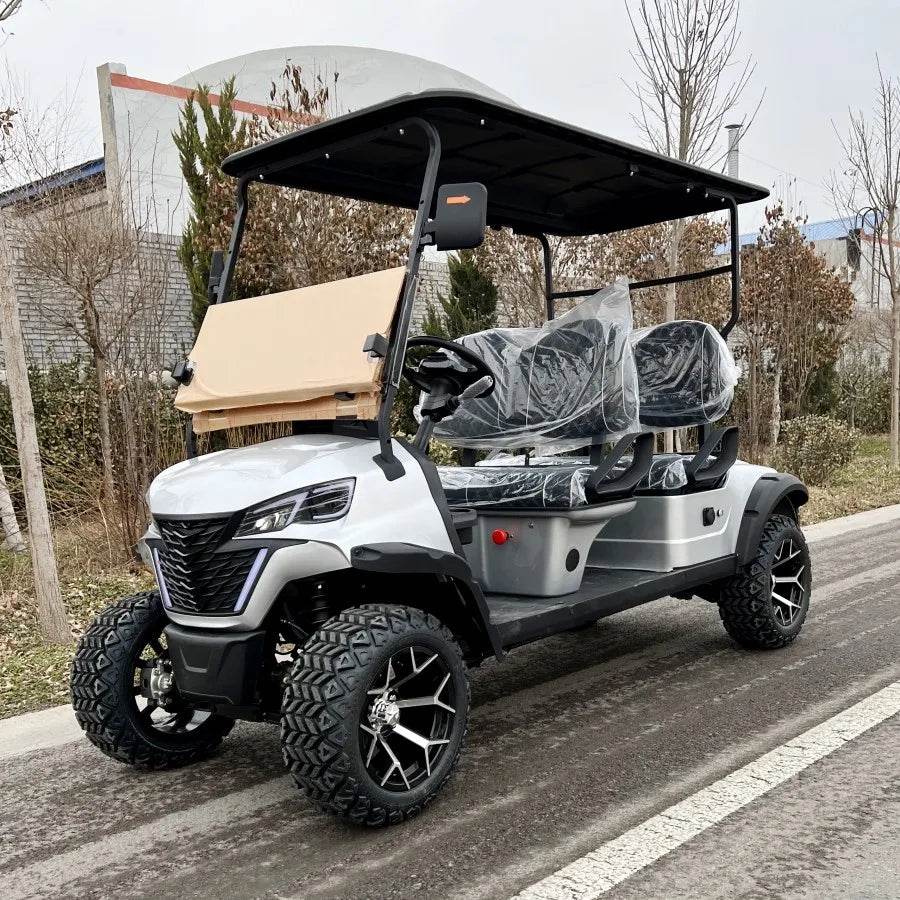 Brand New 6 Person Electric 4 Wheel Club Car Golf Cart For Sale 4 Seaters Golf Car Available with 14 inch off-road Al wheel - MarvelouStoree