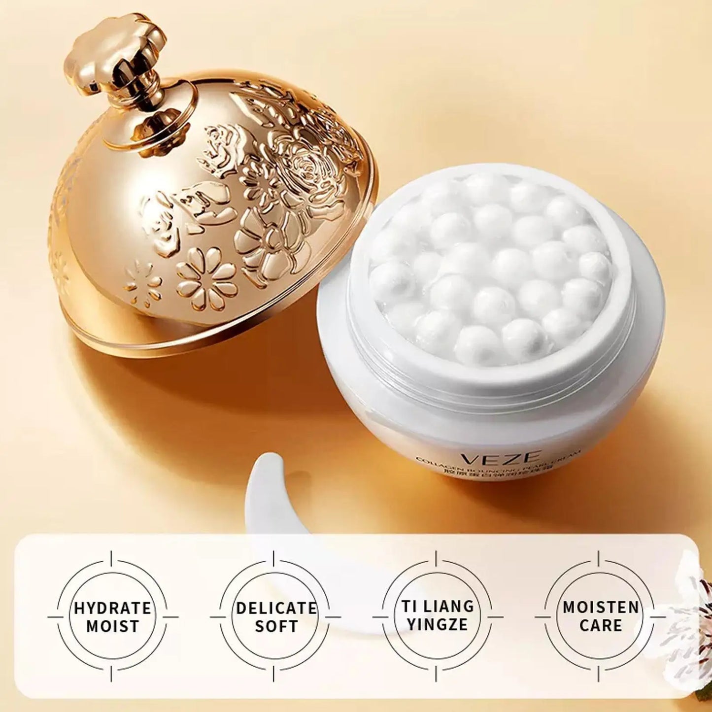 Collagen Pearl Filling Facial Cream For Face Women Lifting Firming Moisturizing Korean Cream Face Cream Skin Care