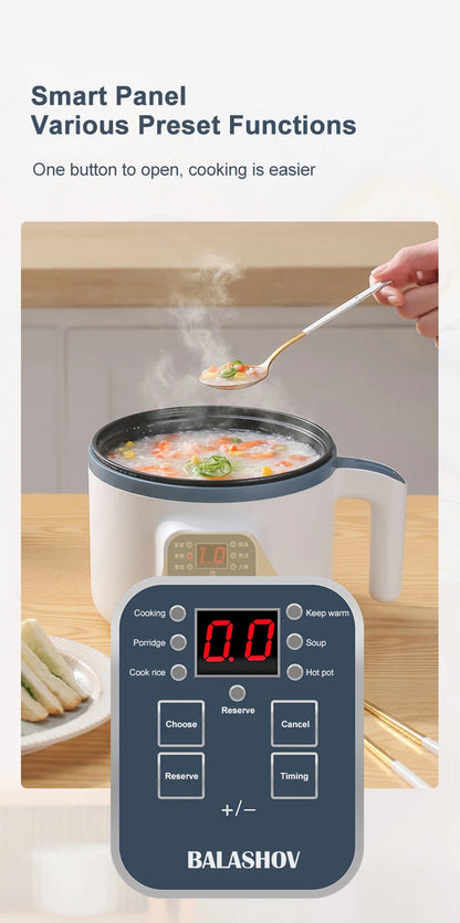 Mini Electric Rice Cooker Household Multicooker Steamer Single/Double Layer Rice Cooker Auto Rice Cooker Appliances for Kitchen