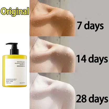 Niacinamide Body Wash Bleach Skin Whitening Whole Body Brightening Deep Cleansing Exfoliating Dark Skin 500ml