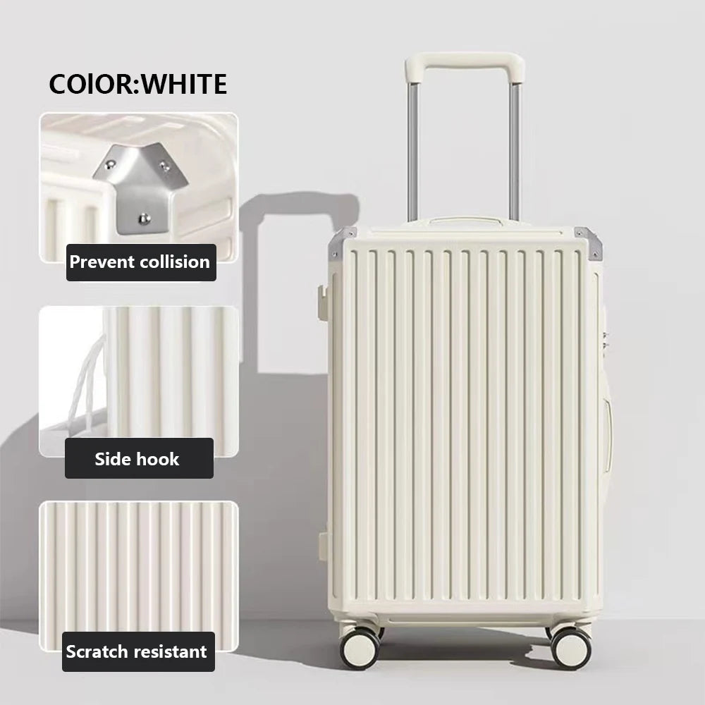 Aluminum Frame Travel Suitcase Luggage Carrier 20 24 28 Inch Trolley Case Luggage Carry-On Cabin Suitcases travel