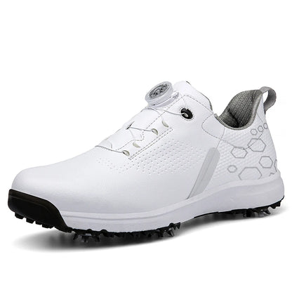 Men Professional Golf Shoes Spikes Golf Sneakers Black White Mens Golf Trainers Big Size Golf Shoes for Men