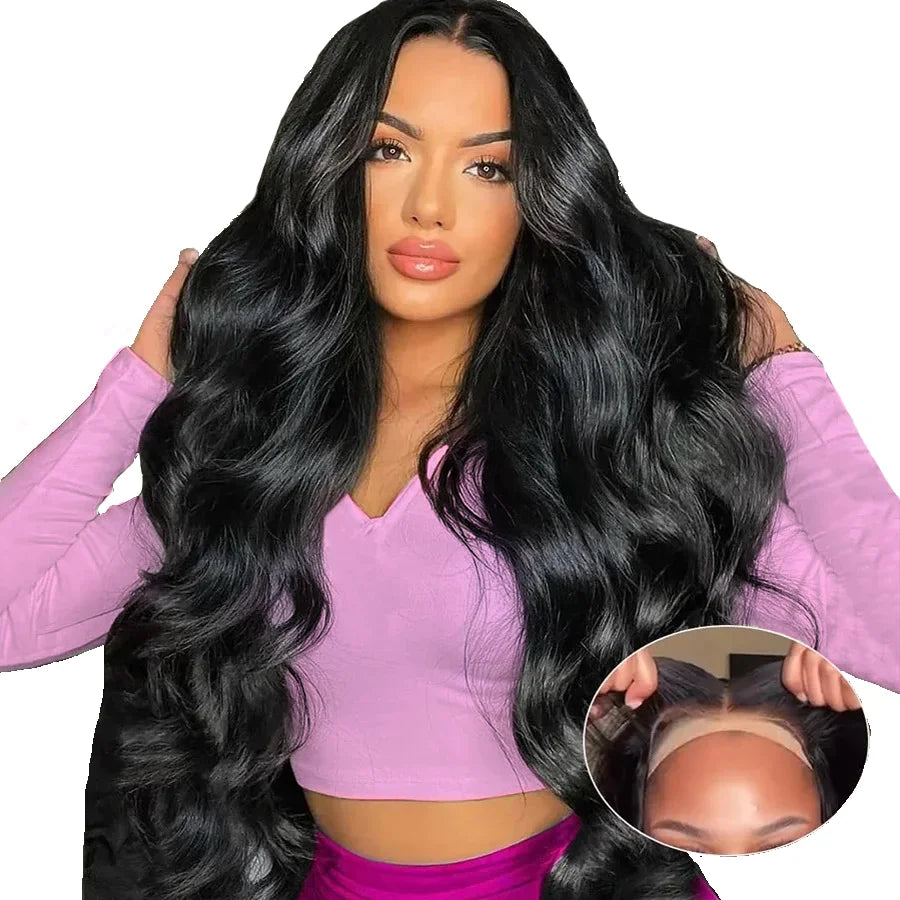 Glueless Wigs For Women Pre Plucked Ready to Wear Human Hair Wigs Pre Cut Pre Plucked Bleached Knots Glueless Closure Wig