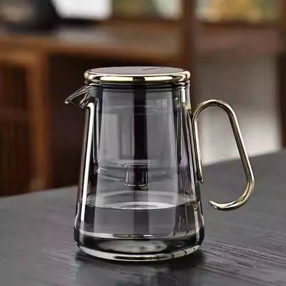 700ML Water Separation Inner Glass Tea Maker Pot Kettle Infuser Teapot with Filter Magnetic Switch Tea Filtration Container 티팟