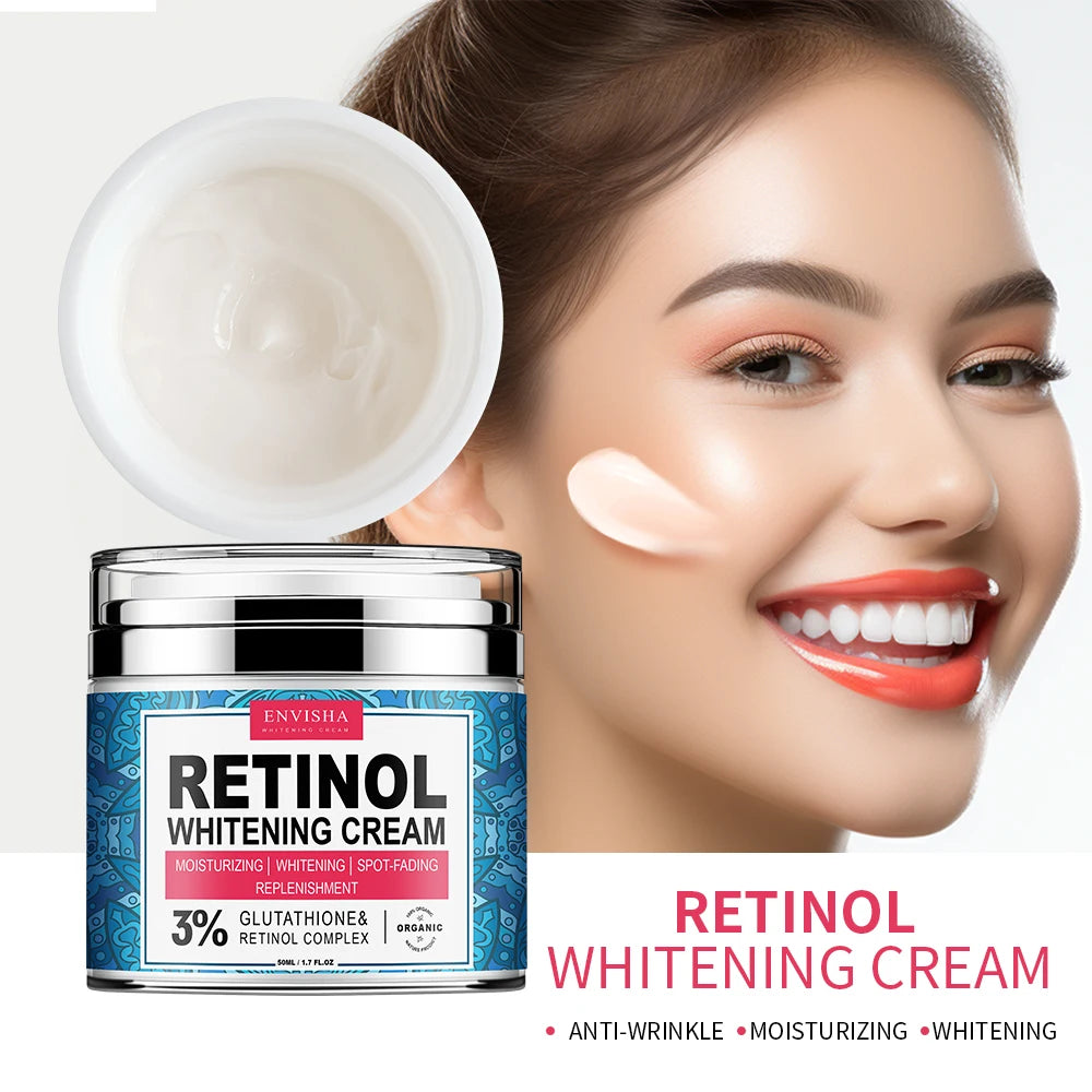 ENVISHA Neck Retinol Face Cream Vitamin Collagen Whitening Anti-Wrinkle Aging Moisturizer Skin Care Hyaluronic Acid Whitening