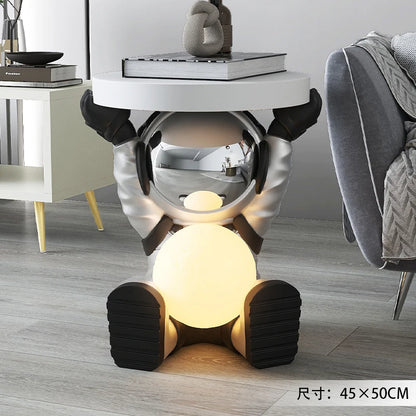 Astronaut Floor-standing Coffee Table, Home Accessories, Bedside Table, Smart Furniture, Light-emitting, Bluetooth Speaker