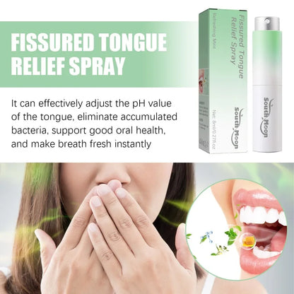 Fissured Tongue Relief Spray Breath Freshener Spray Regulates Health Mint Natural Flavor Care Oral Essence Mouth Health