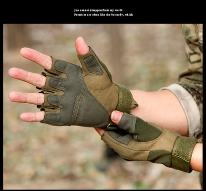 Half Finger Tactical Gloves Outdoor Men's Military Gloves Hiking Motorcycle Cycling Sports Glove Shooting Hunting Gloves