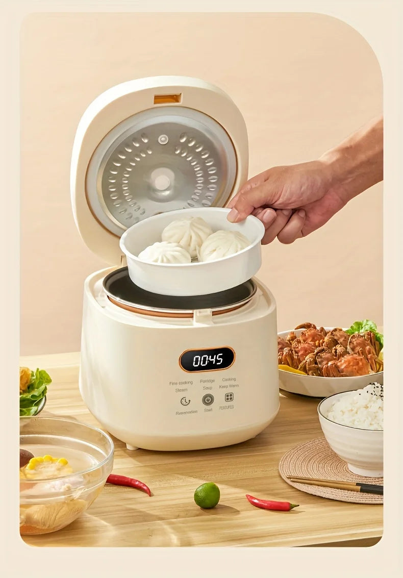 2L Electric Rice Cooker 1-3 People 110V 220V Multi Cooker Non-Stick Pot Smart Mechanical MultiCooker Steamed Rice Pot For Home