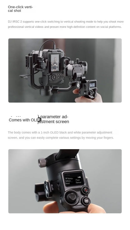 HOT SALE DJ Ruying rsc2 DJ Ronin professional-grade three-axis micro-SLR stabilizer handheld gimbal Mammoth 150 wireless microph