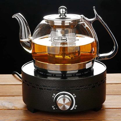 Induction Cooker Heat Resistant Glass Teapot Electromagnetic Furnace Multifunctional Filter Pot Gas Stove Kettle Tea Set