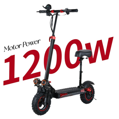 E-Scooter J11MAX Foldable Waterproof Adult Electric Scooter 11Inches Explosion-Proof Tire 48V 1200W 18Ah Configuration Smart