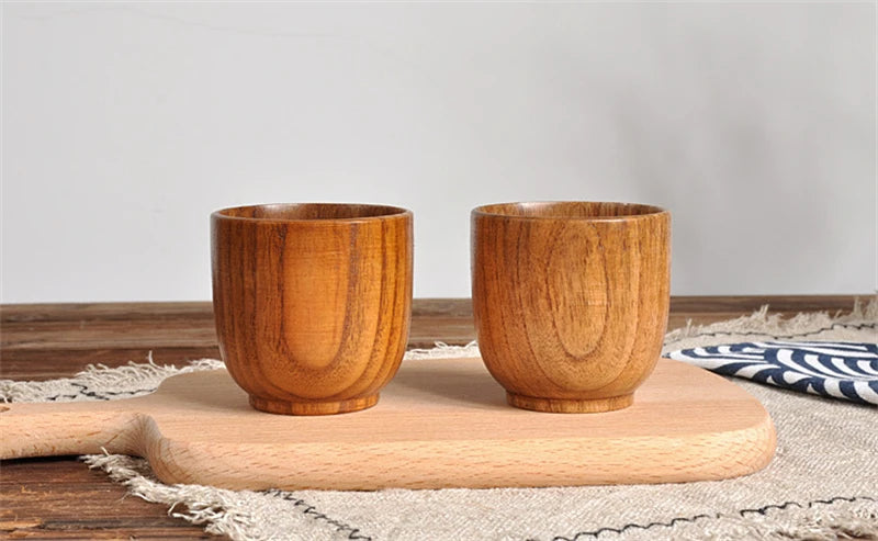 Wooden Big Belly Cups Handmade Natural Spruce Wood Cups Beer Tea Coffee Milk Water Cup Kitchen Bar Drinkware for Kitchen