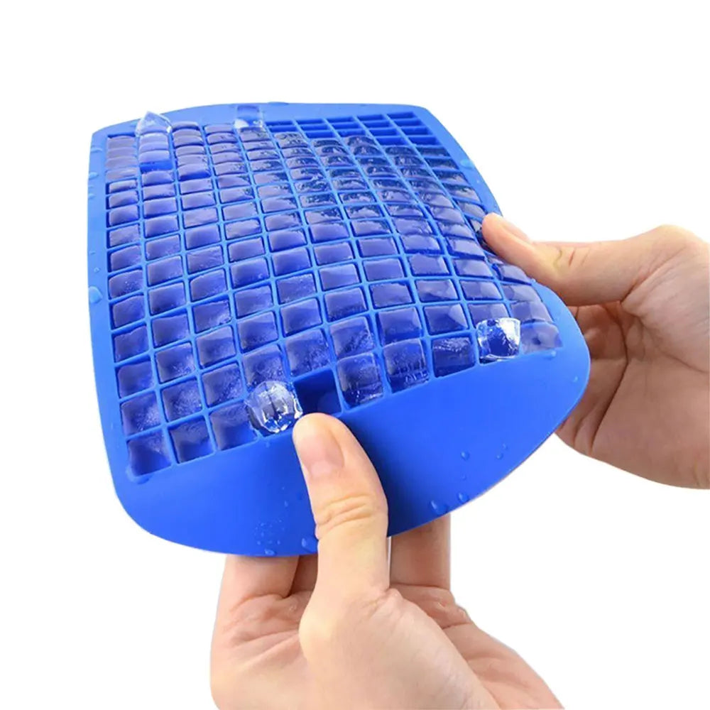 Silicone World Silicone Ice Cube Tray 160 Grids Ice Cube Silicone Mold Mini Square Ice Cube Mold Ice Making Molds