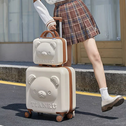 2023 New Cartoon Travel Suitcase with Hand bag 20 inch Girls Trolley Bag Fashion Women Suitcase Rolling Luggage set