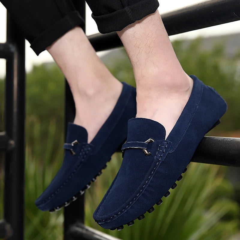 Leather Men Fashion Business Shoes New Men Loafers Lightweight Mens Slip on Shoes 2024 Handmade All-match for Men Driving Shoes